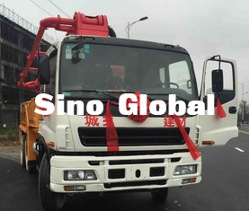 37 মিটার ব্যবহৃত কংক্রিট পাম্প ট্রাক 100m³/H 8.3mpa 12mpa চাপ