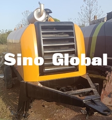 হলুদ ব্যবহৃত কংক্রিট ট্রেলার পাম্প HBT8018C Sany 180kw 2200rpm