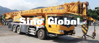 ২য় হ্যান্ড ক্রেন XCMG 25 টন, ব্যবহৃত ট্রাক মাউন্ট করা ক্রেন 21m টার্নিং ব্যাস