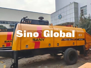 HBT6013 Sany ব্যবহৃত ট্রেলার মাউন্ট করা কংক্রিট পাম্প 90KW S ভালভের ধরন