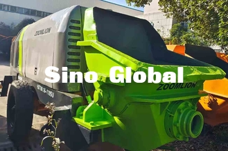 ব্যবহৃত বৈদ্যুতিক ট্রেলার কংক্রিট পাম্প Zoomlion 600L হপার ক্ষমতা
