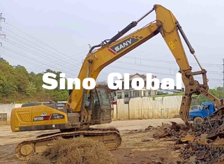 Sany SY215C ব্যবহৃত ক্রলার এক্সকাভেটর 128kw / 2000rpm ইঞ্জিন পাওয়ার