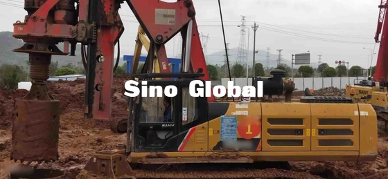 Sany SR285R 2017 ব্যবহৃত রোটারি ড্রিলিং রিগ 5~24 Rpm 300KW