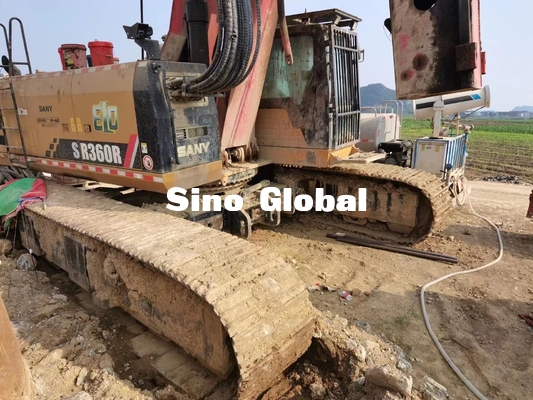 300KW Sany ব্যবহৃত হাইড্রোলিক রোটারি ড্রিলিং রিগ ইঞ্জিন পাওয়ার SR360E 2019