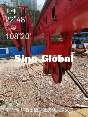Sany 2500mm ম্যাক্সের জন্য রোটারি ড্রিলিং রিগ SR360R ব্যবহার করেছে। ড্রিলিং এবং 100/65 মি সর্বোচ্চ। ড্রিলিং গভীরতা