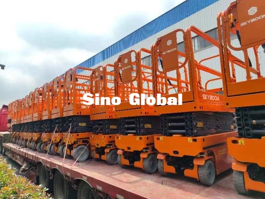 স্কাইবুম SSL-08HD বৈদ্যুতিক কাঁচি লিফ্ট ম্যান লিফট 7.8 মি ওয়ার্কিং হাইট সিই সার্টিফিকেট