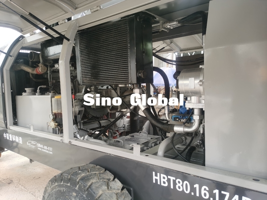 ২য় হ্যান্ড ট্রেলার লাইন পাম্প 174KW পাওয়ার এস ভালভ টাইপ HBT80.16.174RSU