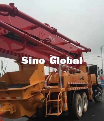37 মিটার ব্যবহৃত কংক্রিট পাম্প ট্রাক 100m³/H 8.3mpa 12mpa চাপ