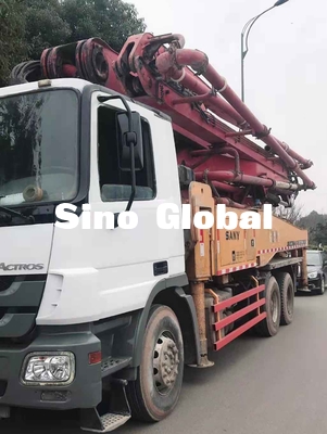 বুম ব্যবহৃত কংক্রিট পাম্প ট্রাক 46m / 4 বিভাগ 125mm পাইপ CE সার্টিফিকেট