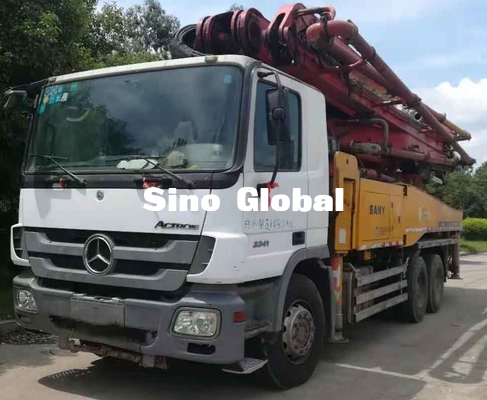 12Mpa ব্যবহৃত কংক্রিট পাম্প ট্রাক Euro4 46m 4 সেকশন উল্লম্ব নাগাল