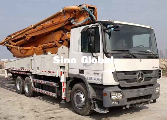 Zoomlion 47m ব্যবহৃত কংক্রিট পাম্প ট্রাক মার্সিডিজ বেঞ্জ 3341 2013 মডেলের সাথে