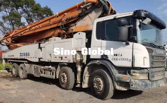 Zoomlion ব্যবহৃত কংক্রিট বুম পাম্প ট্রাক 56 Scania মডেলের সঙ্গে মিটার