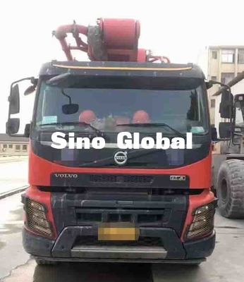 ভলভো চ্যাসিস 172 M³/H আউটপুট সহ Sany 56m ব্যবহৃত কংক্রিট পাম্প ট্রাক