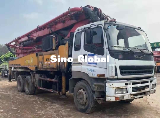 Sany 46M ব্যবহৃত কংক্রিট পাম্প ট্রাক Isuzu Chassis Euro3/14.256L সহ