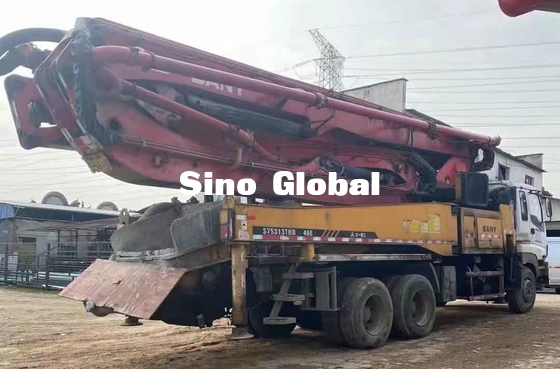Sany 46M ব্যবহৃত কংক্রিট পাম্প ট্রাক Isuzu Chassis Euro3/14.256L সহ