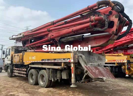 Sany 46M ব্যবহৃত কংক্রিট পাম্প ট্রাক Isuzu Chassis Euro3/14.256L সহ