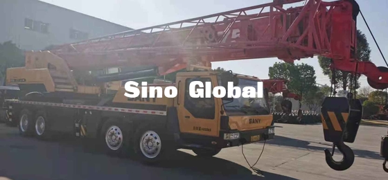 2য় হাত 75 টন ট্রাক ক্রেন Sany STC75 সঙ্গে 12m মেইন বুম 80Km/h
