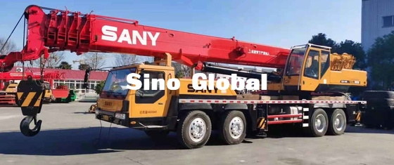 2য় হাত 75 টন ট্রাক ক্রেন Sany STC75 সঙ্গে 12m মেইন বুম 80Km/h
