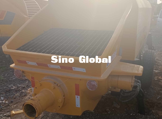 হলুদ ব্যবহৃত কংক্রিট ট্রেলার পাম্প HBT8018C Sany 180kw 2200rpm