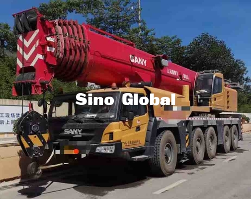 SAC2000C8 স্ট্রেইট আর্ম 103.5 মি উত্তোলন উচ্চতা সহ ব্যবহৃত ট্রাক ক্রেন
