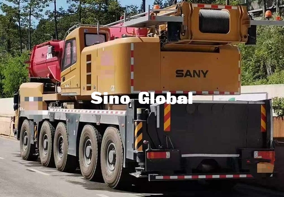 SAC2000C8 স্ট্রেইট আর্ম 103.5 মি উত্তোলন উচ্চতা সহ ব্যবহৃত ট্রাক ক্রেন