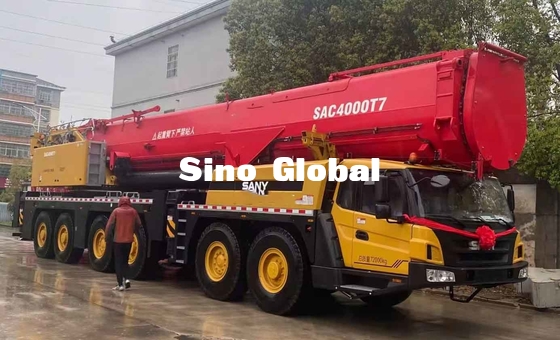 Sany SAC4000T7 ব্যবহৃত ট্রাক ক্রেন 400T ক্ষমতা 80km/h ভ্রমণ গতি