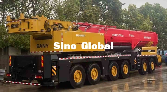 Sany SAC4000T7 ব্যবহৃত ট্রাক ক্রেন 400T ক্ষমতা 80km/h ভ্রমণ গতি