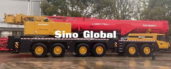 Sany SAC4000T7 ব্যবহৃত ট্রাক ক্রেন 400T ক্ষমতা 80km/h ভ্রমণ গতি