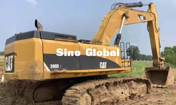 390KW ব্যবহৃত ক্রলার এক্সকাভেটর ক্যাটারপিলার 390D 1240L জ্বালানী ট্যাঙ্কের ক্ষমতা