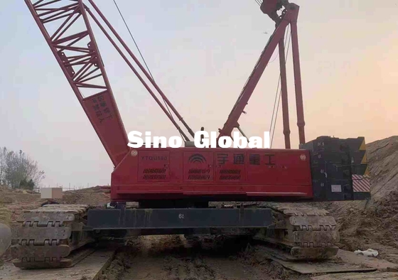 Yutong YTQU160 ক্রলার ক্রেন ব্যবহৃত 160 টন ক্ষমতা 209KW শক্তি