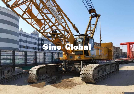 ব্যবহৃত 100 টন ক্রলার ক্রেন XCMG QUY100 মডেল 200KW ইঞ্জিন শক্তি