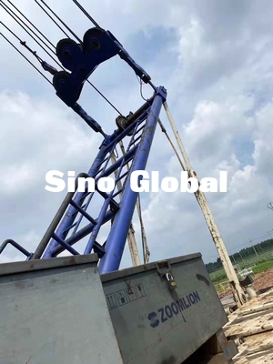 Zoomlion 75 ZCC750H ব্যবহৃত ক্রলার ক্রেন 18m ফিক্সড জিব দৈর্ঘ্য