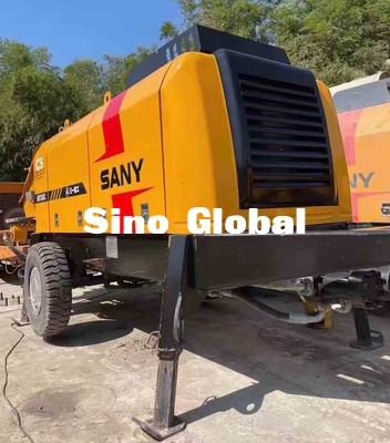 ব্যবহৃত Sany ট্রেলার মাউন্ট করা কংক্রিট পাম্প THB60C 90kw রেটেড পাওয়ার