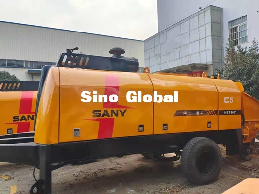 ২য় হ্যান্ড কংক্রিট ট্রেলার পাম্প 180KW পাওয়ার 2200rpm ঘূর্ণমান গতি
