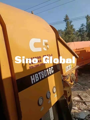 ডিজেল ব্যবহৃত কংক্রিট ট্রেলার পাম্প Sany HBT8018C 180kw রেটেড পাওয়ার