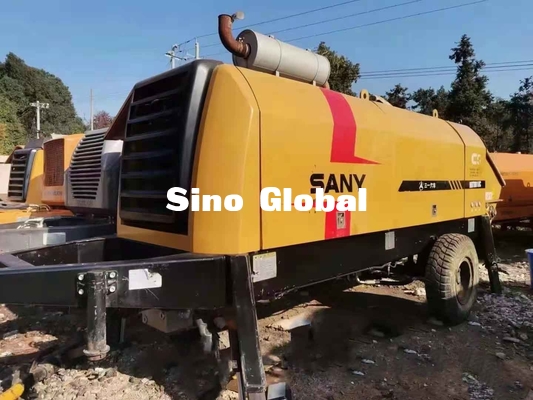 ডিজেল ব্যবহৃত কংক্রিট ট্রেলার পাম্প Sany HBT8018C 180kw রেটেড পাওয়ার