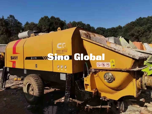 ডিজেল ব্যবহৃত কংক্রিট ট্রেলার পাম্প Sany HBT8018C 180kw রেটেড পাওয়ার