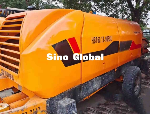 সেকেন্ড হ্যান্ড কংক্রিট ট্রেলার পাম্প 174KW Zoomlion HBT60.13.90SU
