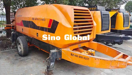 সেকেন্ড হ্যান্ড কংক্রিট ট্রেলার পাম্প 174KW Zoomlion HBT60.13.90SU
