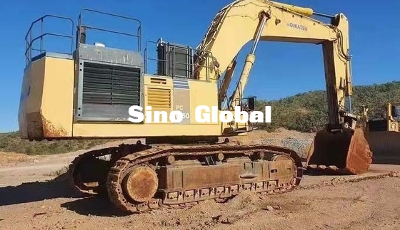 514KW পাওয়ার ব্যবহৃত ক্রলার এক্সকাভেটর Komatsu 1250 মডেল 170mm স্ট্রোক