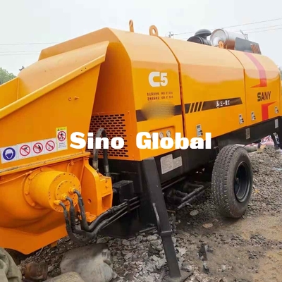 HBT12020C Sany ট্রেলার কংক্রিট পাম্প সেকেন্ড হ্যান্ড 297kw 1900rpm