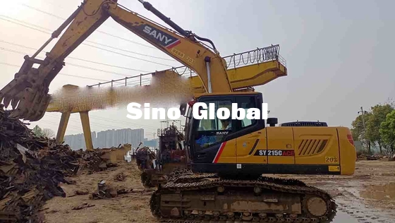 Sany SY215C ব্যবহৃত ক্রলার এক্সকাভেটর 128kw / 2000rpm ইঞ্জিন পাওয়ার