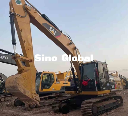 2য় হ্যান্ড ক্যাটারপিলার 320D এক্সকাভেটর 99.9 কিলোওয়াট পাওয়ার 340L ট্যাঙ্ক ক্ষমতা